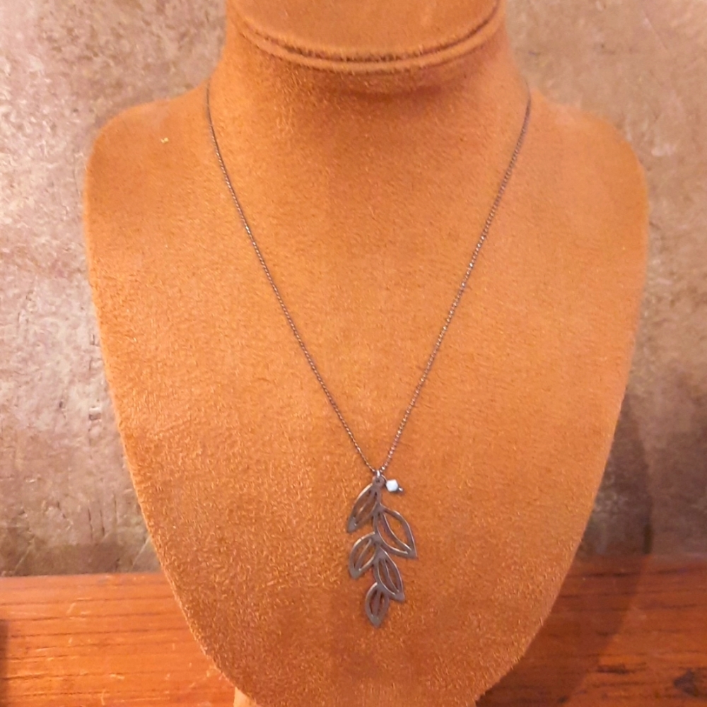 Silver Leaf Necklace